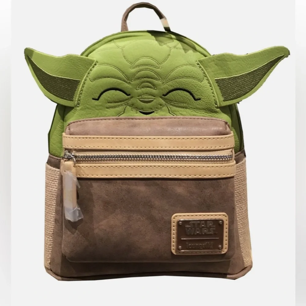 NWT! Disney Parks Exclusive Star Wars Loungefly Yoda Mini Backpack! HTF! Rare!